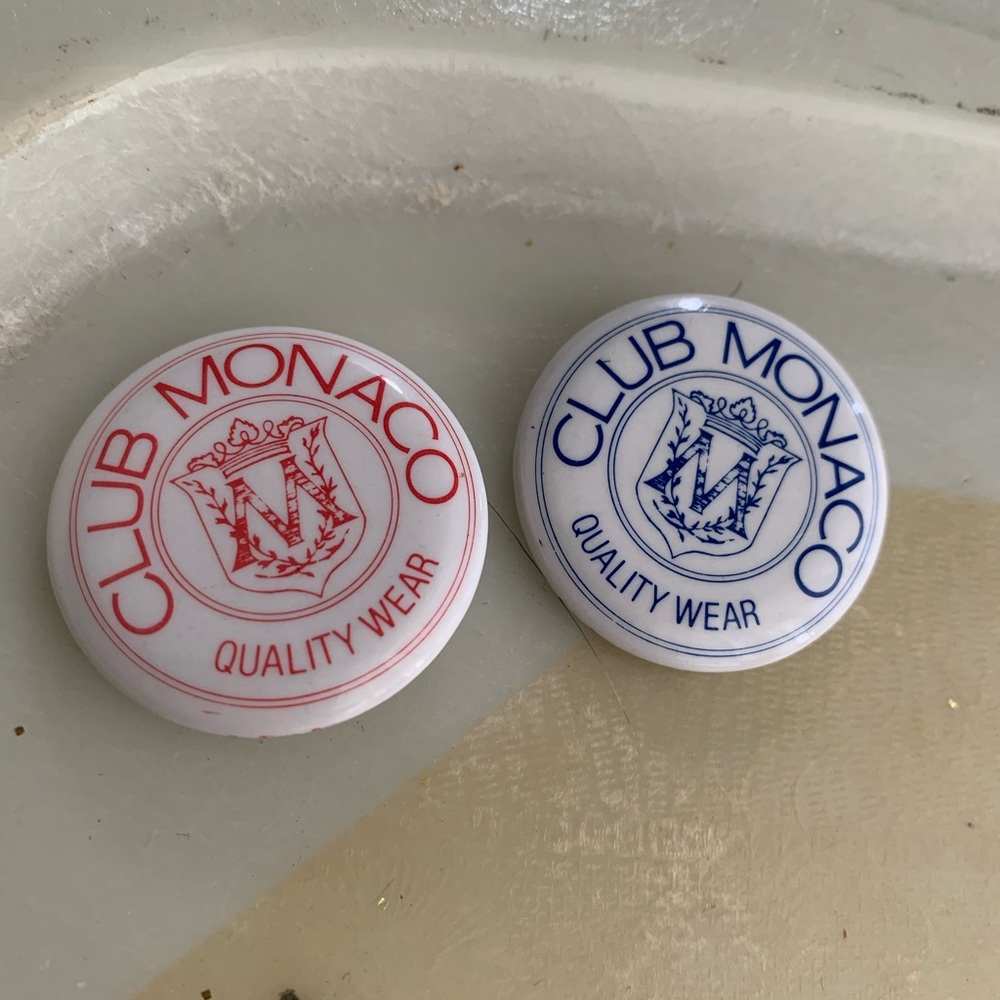 Vintage Club Monaco pins - Set of 2